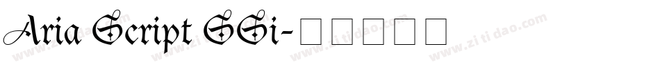 Aria Script SSi字体转换